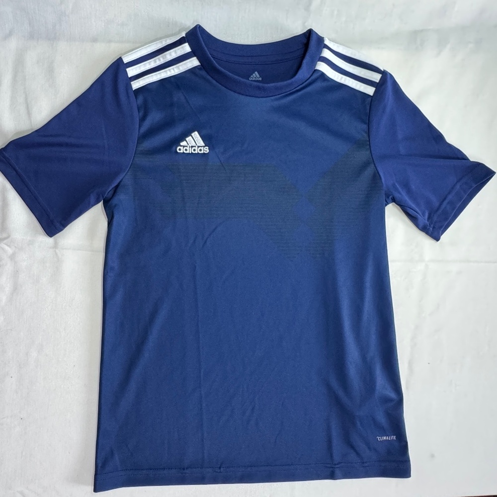 Boys Climate dry fit style t-shirt Blue Medium